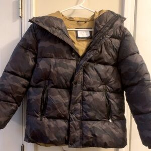 Youth Zara Camo Puffer Coat sz 10